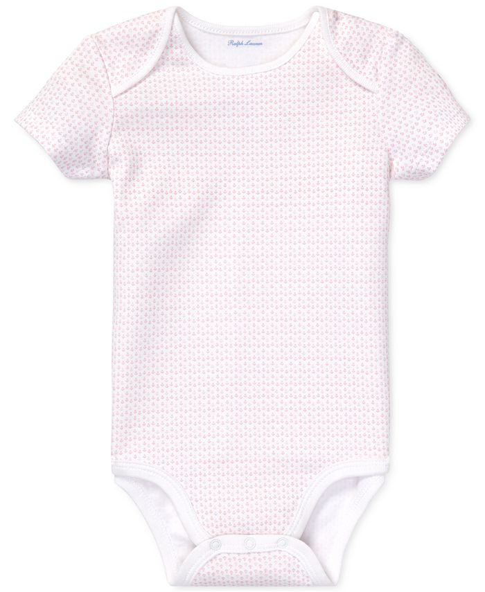 Polo Ralph Lauren Baby Girls Anchor-Print Cotton Bodysuit & Reviews ...