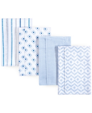 Hudson Baby Flannel Burp Cloth 4-Pack One Size