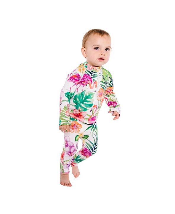 Masala Baby Girls Rashguard Flamingo Island, 18-24M & Reviews - Swimwear - Kids - Macy&#39;s