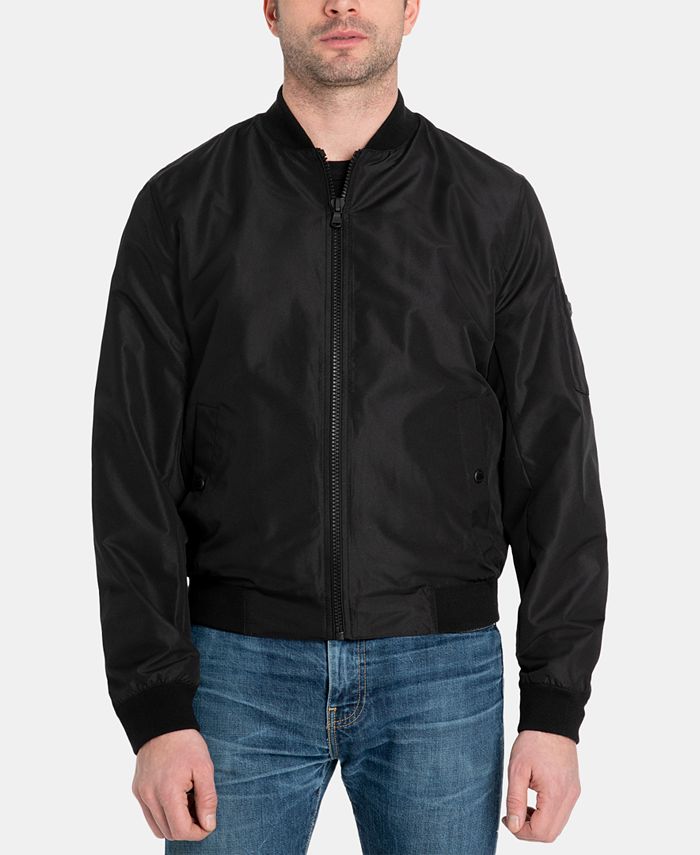 Michael Kors Men's Bomber Jacket, Created for Macy's & Reviews - Coats ...