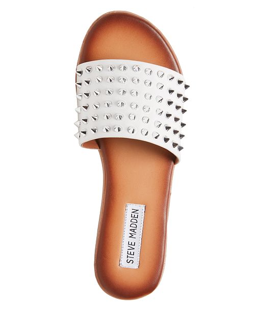 steve madden woven padded slides