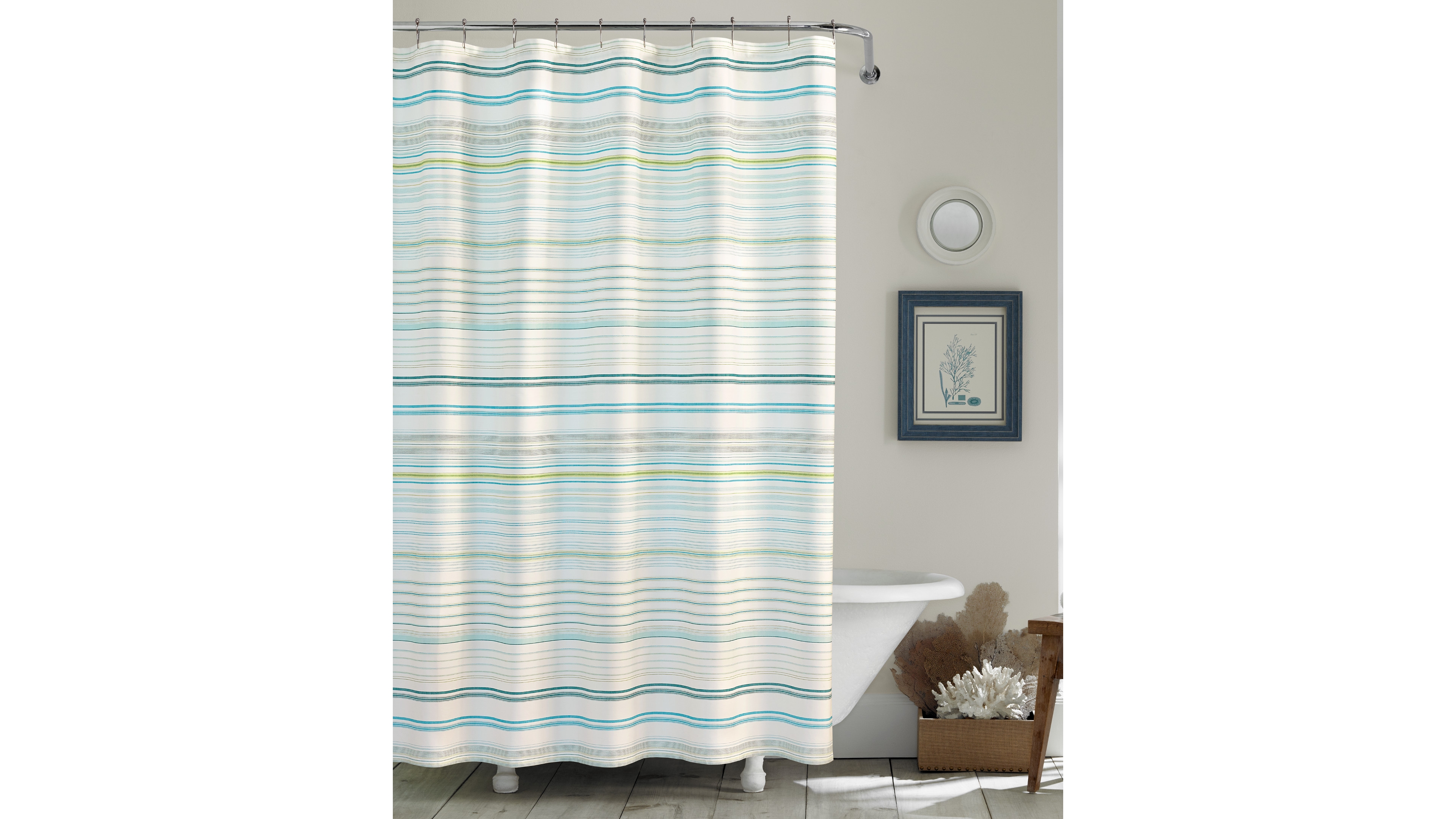 Tommy Bahama Home La Scala Breezer Cotton Shower Curtain, 72" x 72"