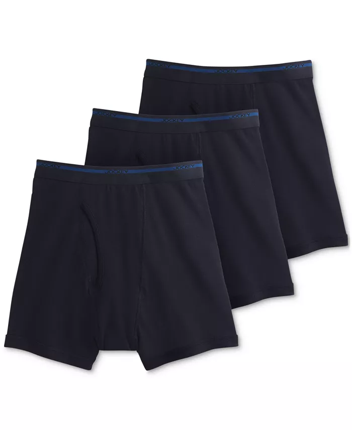 Men’s 3-Pack Classic Cotton Boxer Briefs
