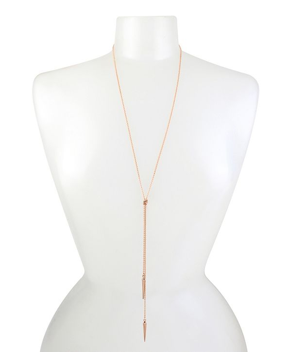 BCBGeneration Geometric Spike Knotted Y-Shaped Necklace & Reviews ...