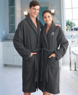 100% Turkish Cotton Personalized Unisex Herringbone Bath Robe