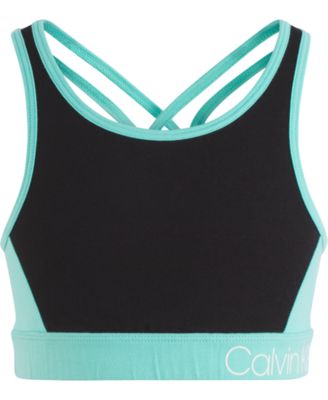 macy's calvin klein sports bra