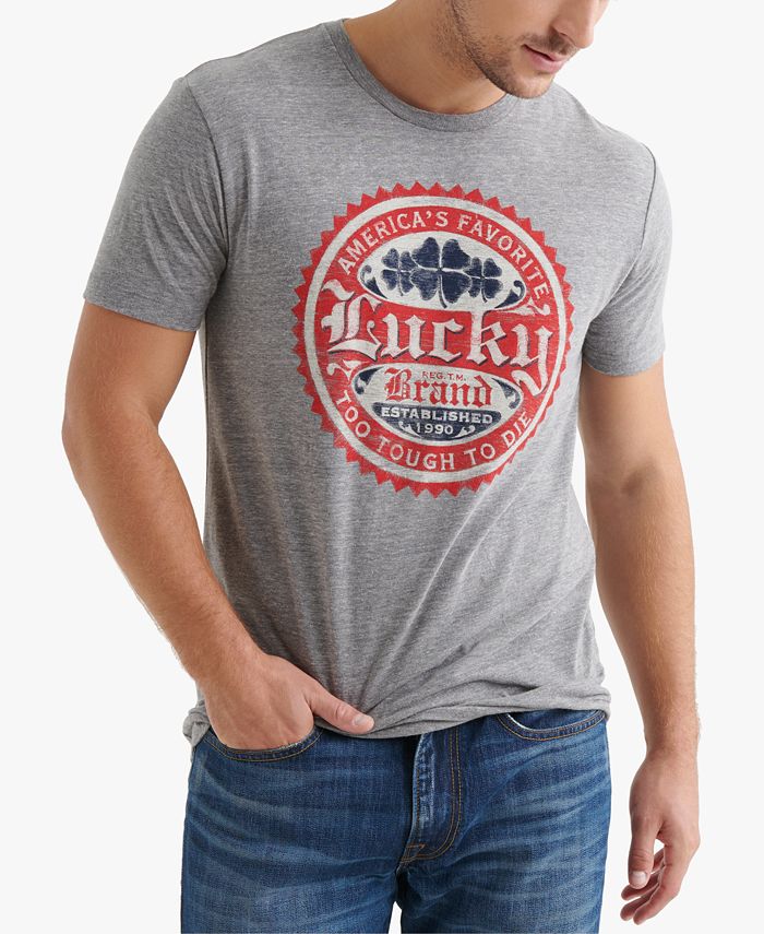 Lucky Brand Men's Lucky Circles Logo Graphic T-Shirt - Macy's