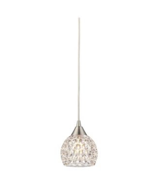 Macy's Kersey Collection 1 Light Mini Pendant in Satin Nickel