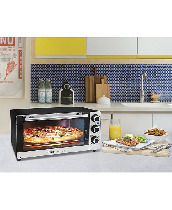 Elite by MaxiMatic Elite Platinum Stainless Steel 6 Slice Convection