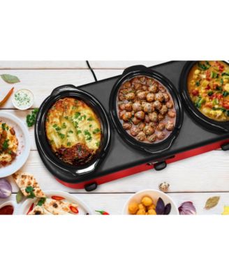 Elite Gourmet Elite Platinum 3 x 2.5 Quart Triple Slow Cooker