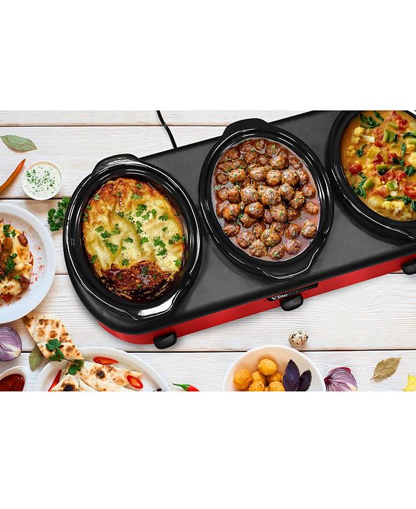 Elite by Maxi-Matic Elite Platinum 3 x 2.5 Quart Triple ...