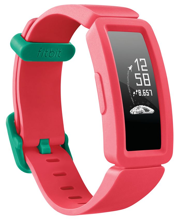 Fitbit - Kid's Ace 2 Activity Tracker Watermelon Silicone Strap Smart Watch 20.5mm