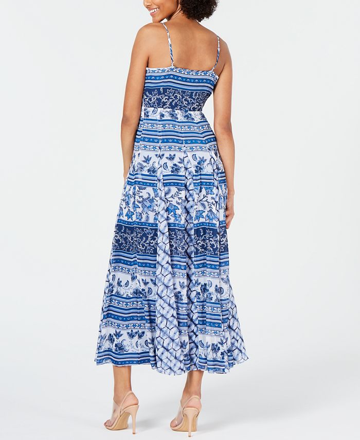 INC International Concepts INC Printed Pleated Maxi Dress, Created for Macy's Macy's