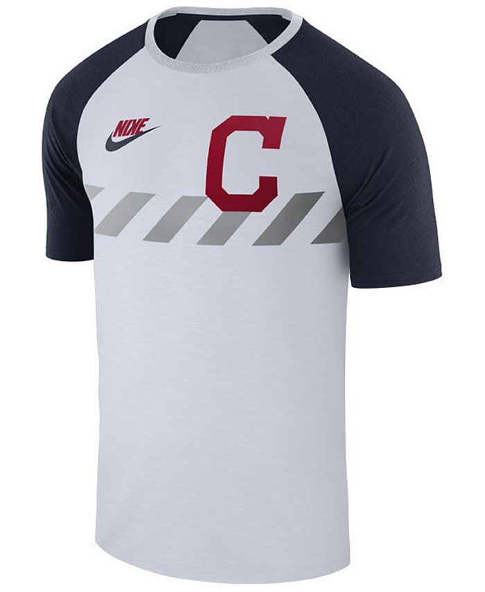 Nike Men's Cleveland Indians Walkoff Raglan T-Shirt - Macy's