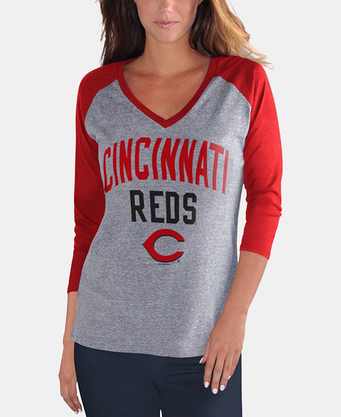 G-III Sports Women's Cincinnati Reds It's a Game Raglan T-Shirt - Macy's