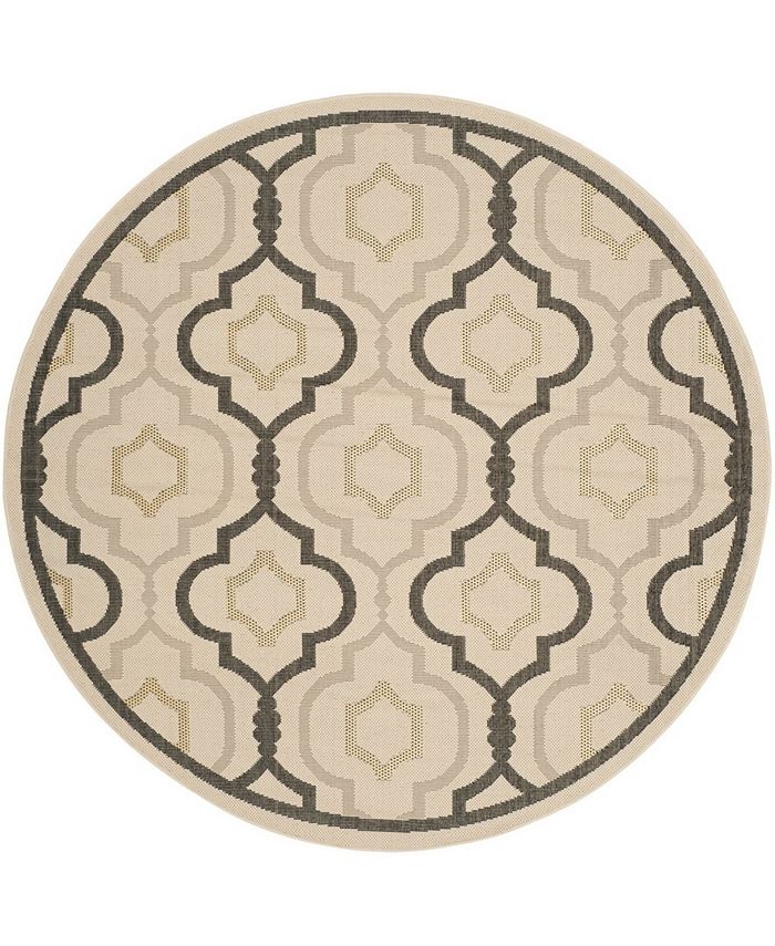 Safavieh Courtyard CY7938 Beige and Black 7'10