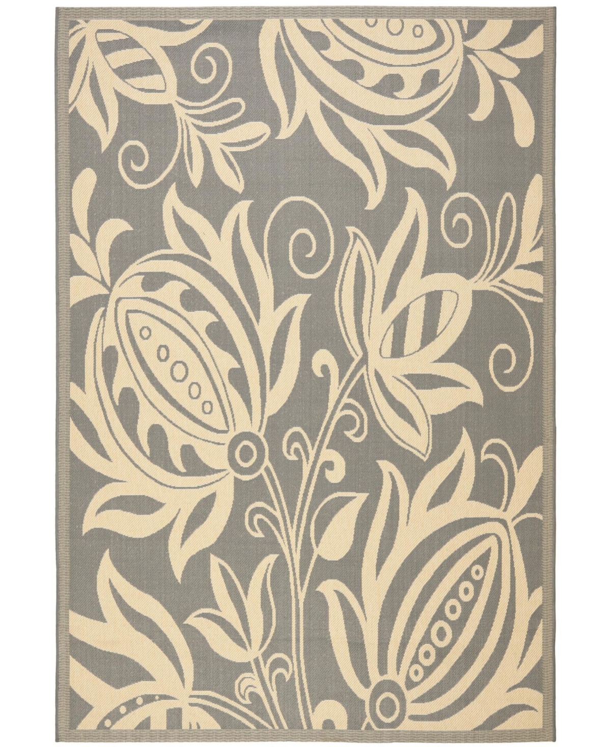 Safavieh Courtyard CY2961 Gray and Natural 3'7
