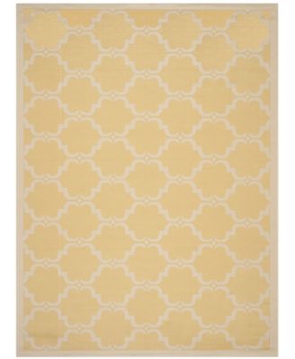 Courtyard CY6009 Yellow and Beige 8' x 11' Sisal Weave Outdoor Area Rug