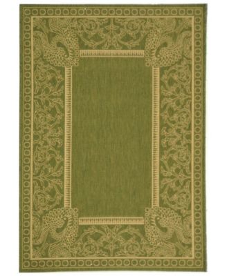 Courtyard CY2965 Natural and Olive Outdoor Area Rug Collection