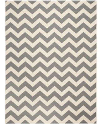 Courtyard CY6244 Gray and Beige 8' x 11' Outdoor Area Rug