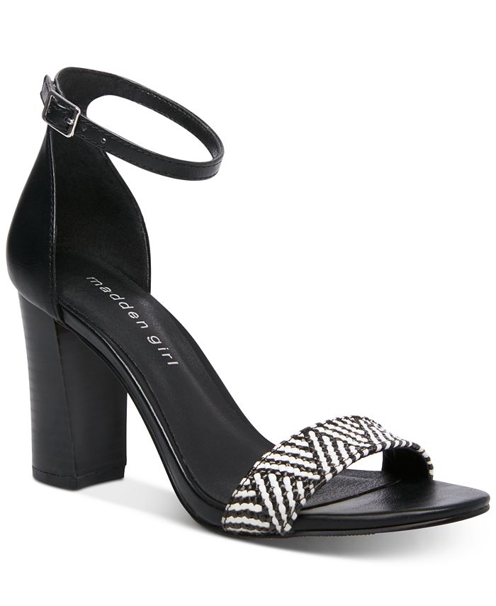 Madden Girl Bella TwoPiece Block Heel Sandals Macy's