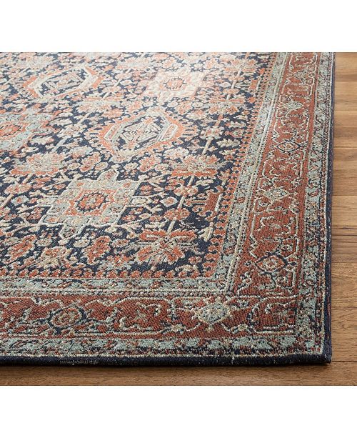 Safavieh Classic Vintage Navy And Rust 5 X 8 Area Rug Reviews Rugs Macy S