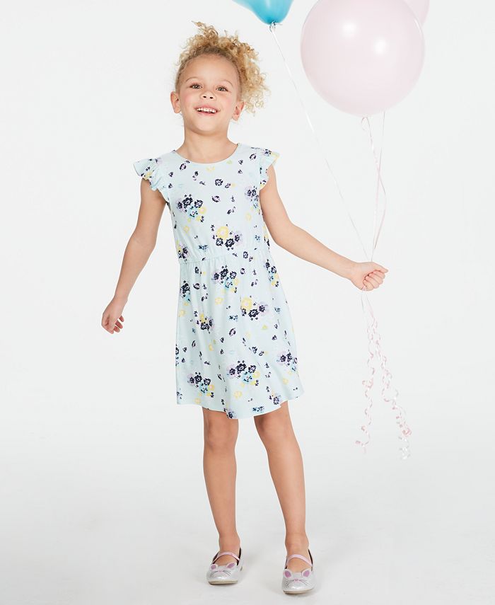 Epic Threads Super Soft Little Girls Floral-Print Fit & Flare Dress ...