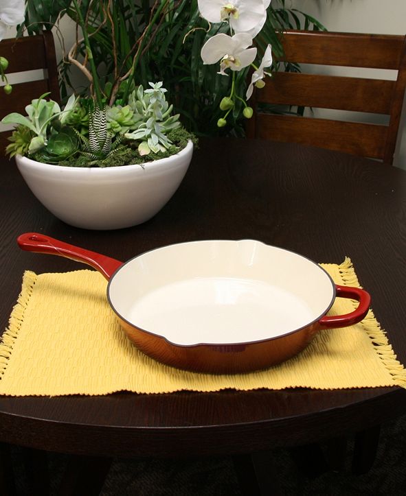 Gibson Crock Pot Artisan 12" Round Enameled Cast Iron Skillet & Reviews