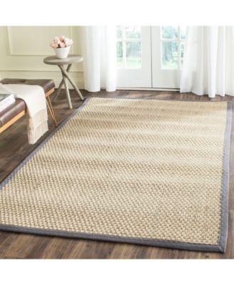 Safavieh Natural Fiber Natural And Dark Gray 6' X 9' Sisal Weave Area ...