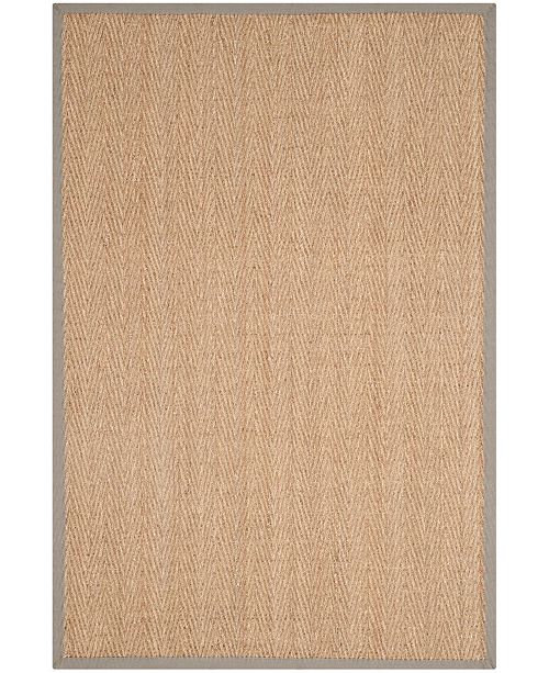 Safavieh Natural Fiber Natural And Gray 6 X 9 Sisal Weave Area