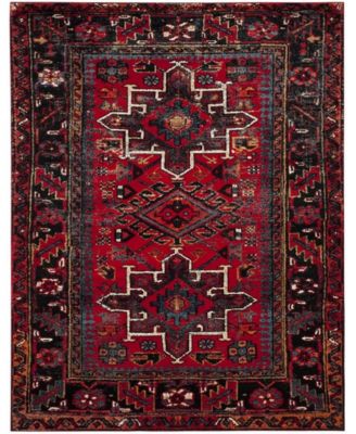 Vintage Hamadan VTH211 Red and Multi 8' x 10' Area Rug