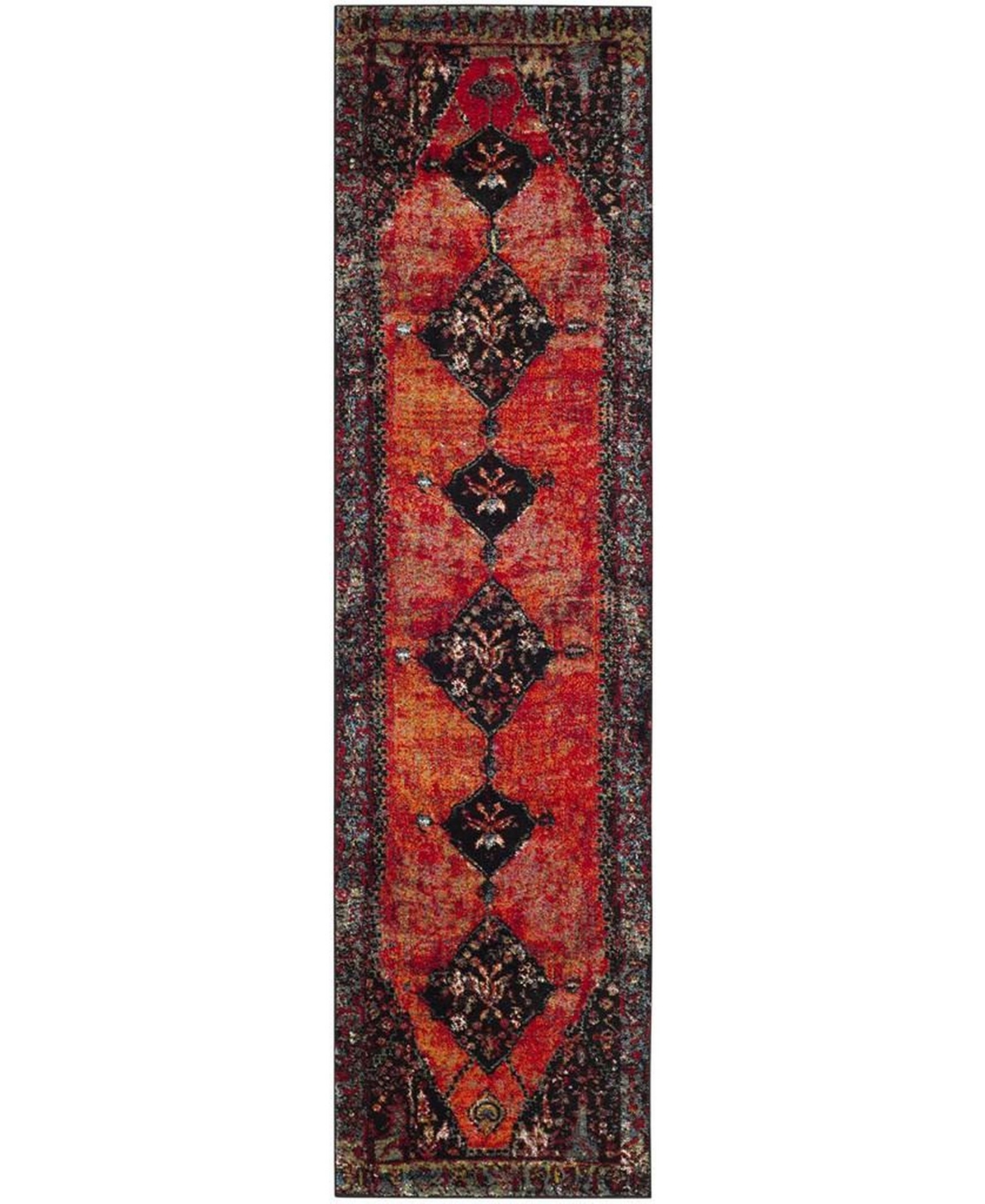 Safavieh Vintage Hamadan VTH217and Multi Area Rug - Orange