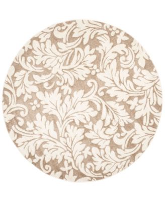 Amherst Wheat and Beige 7' x 7' Round Area Rug