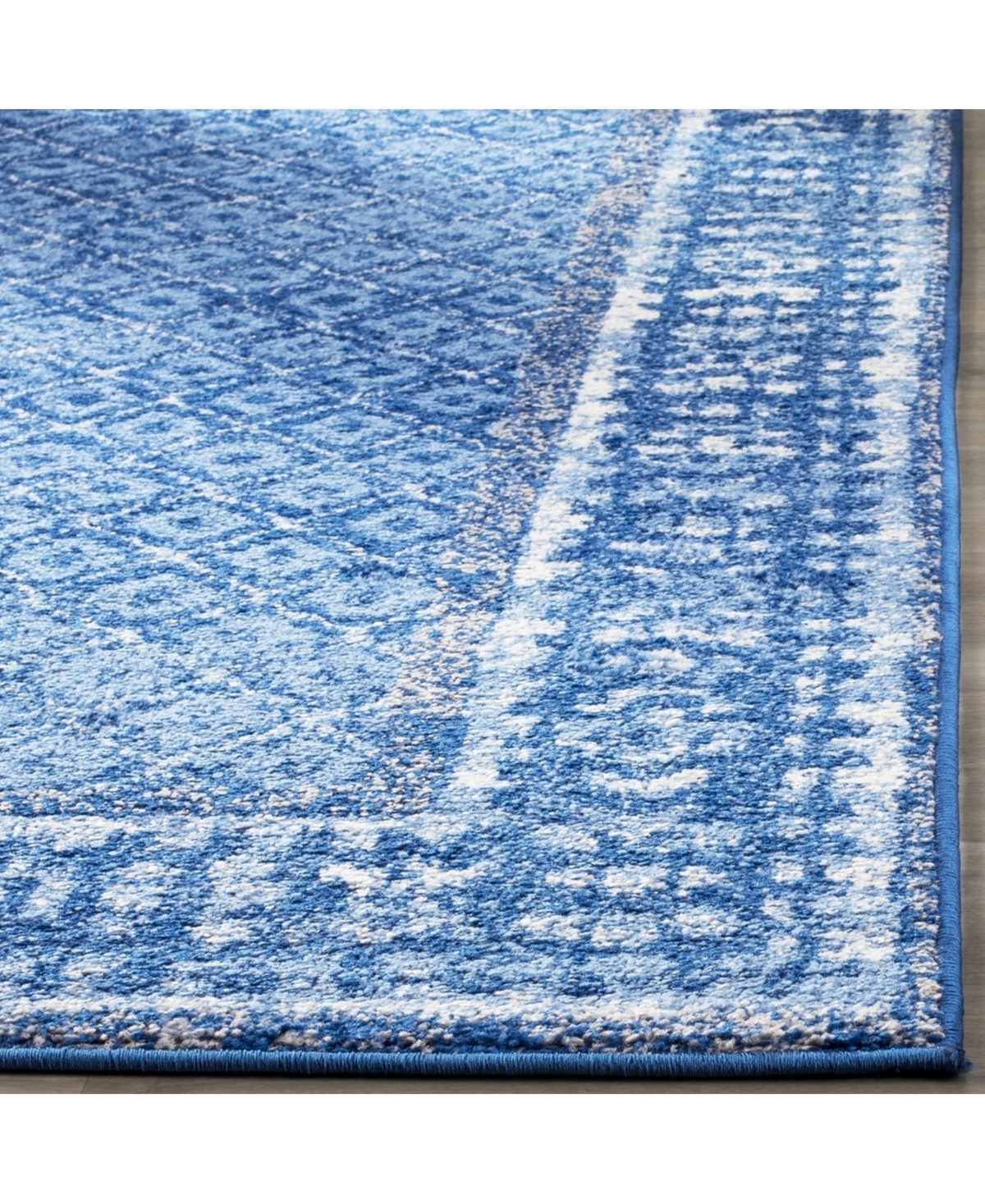 Safavieh Adirondack Light Blue and Dark Blue 5'1" x 7'6" Area Rug