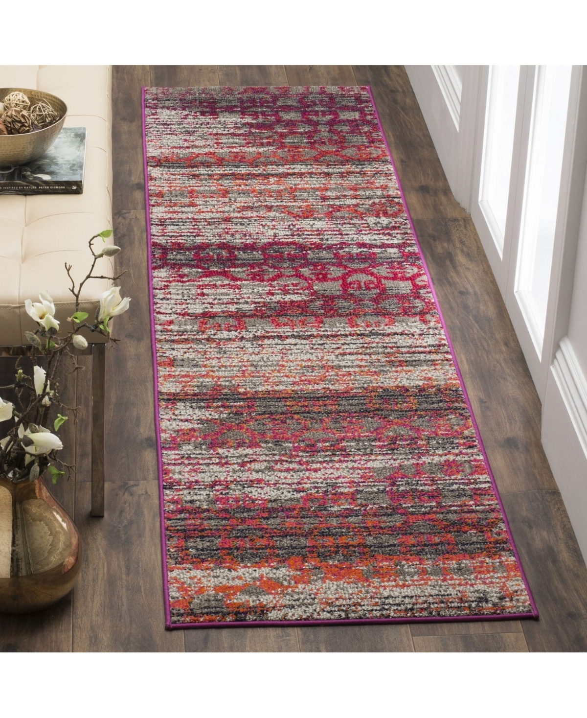 Safavieh Monaco MNC217and Multi Area Rug - Gray