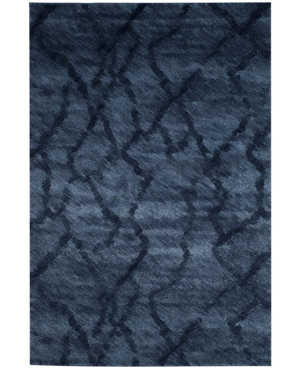 Safavieh Retro Blue and Dark Blue 6' x 9' Area Rug - Blue