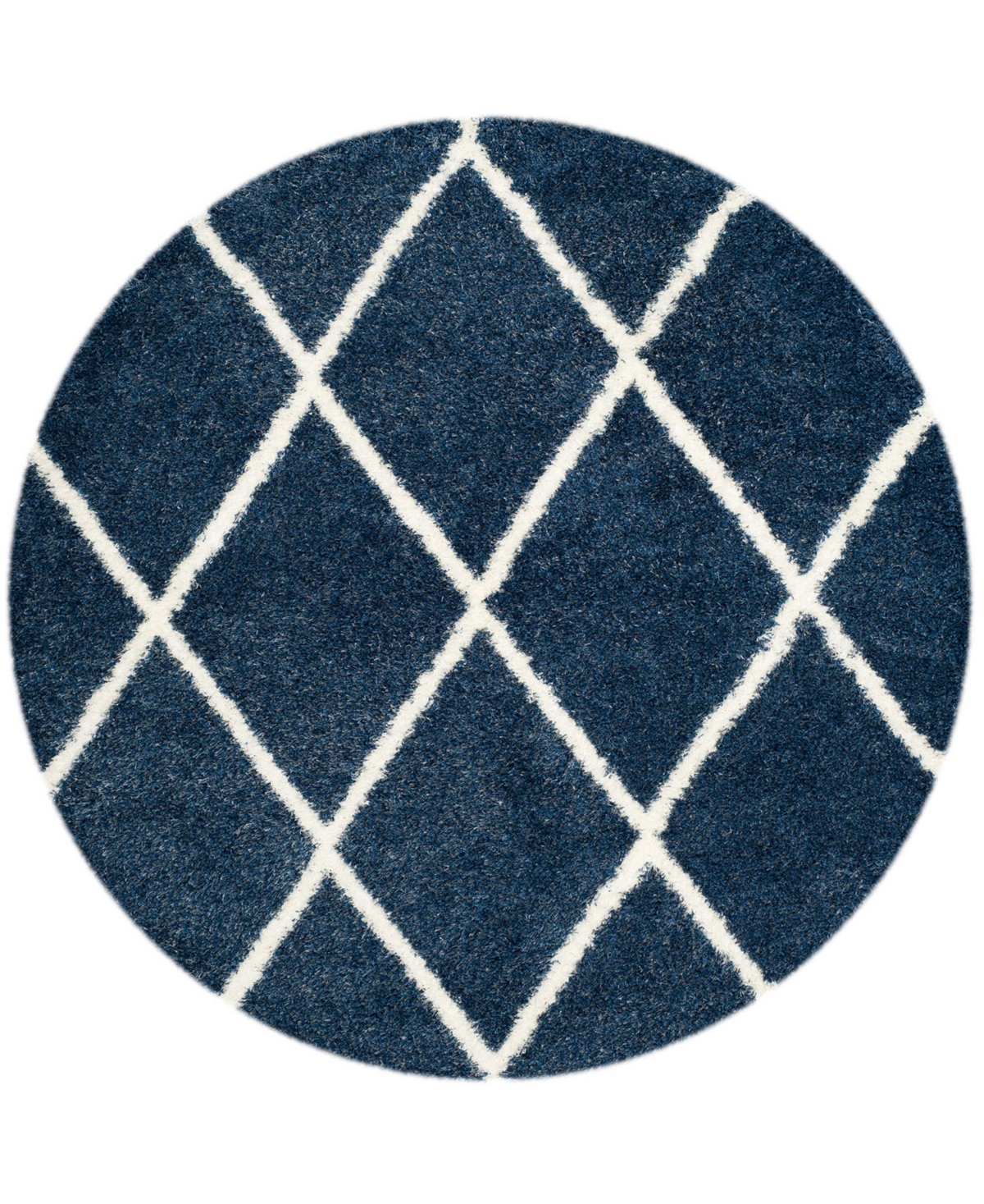 Safavieh Montreal 6'7in x 6'7in Round Area Rug - Blue/Ivory