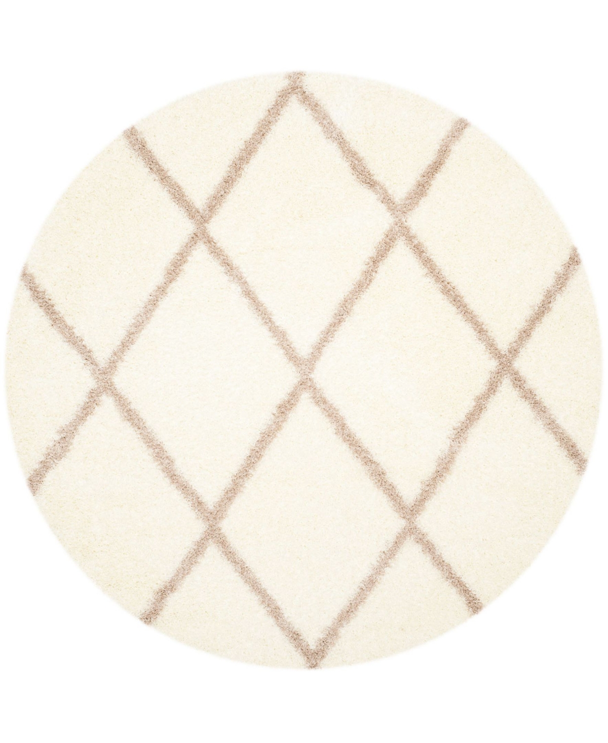 Safavieh Montreal 6'7in x 6'7in Round Area Rug - Ivory/Beige