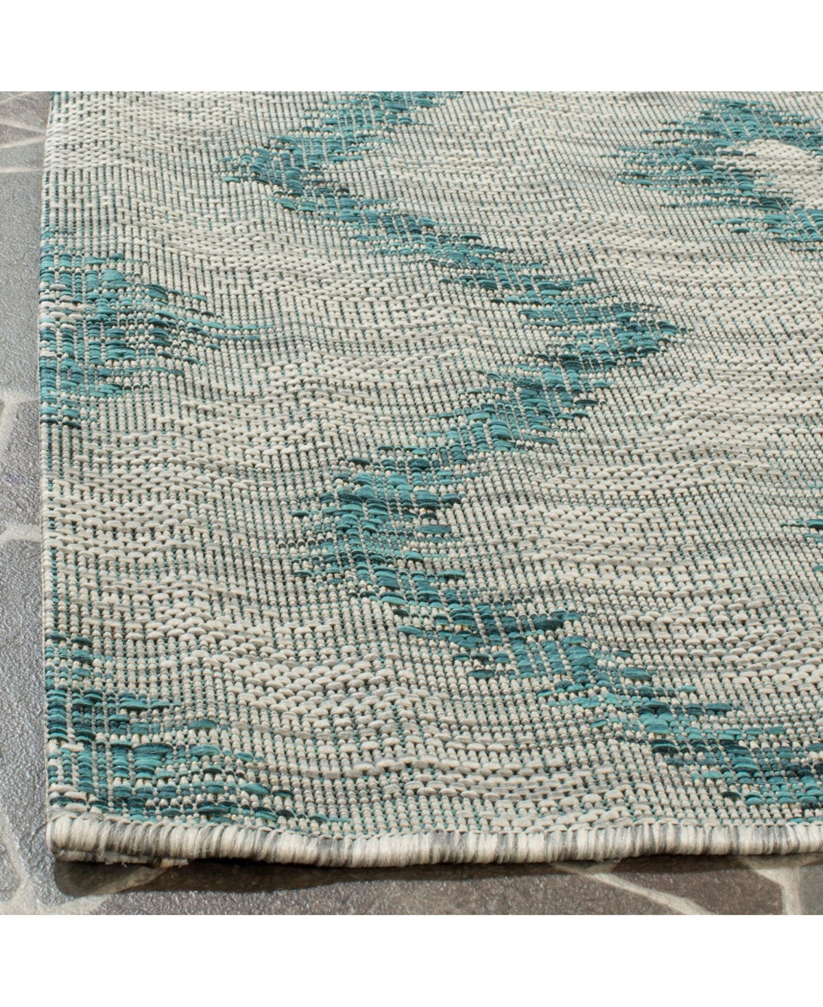 Safavieh Courtyard CY8463 Gray and Blue 5'3