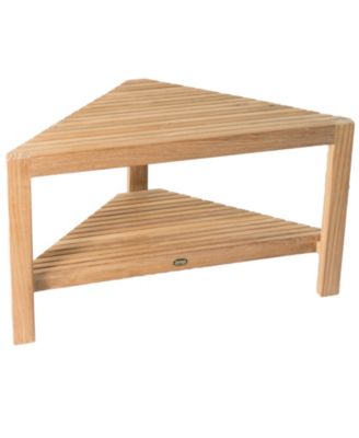 A.R.B Teak & Specialties ARB Teak Fiji Corner Shower Bench With Shelf ...