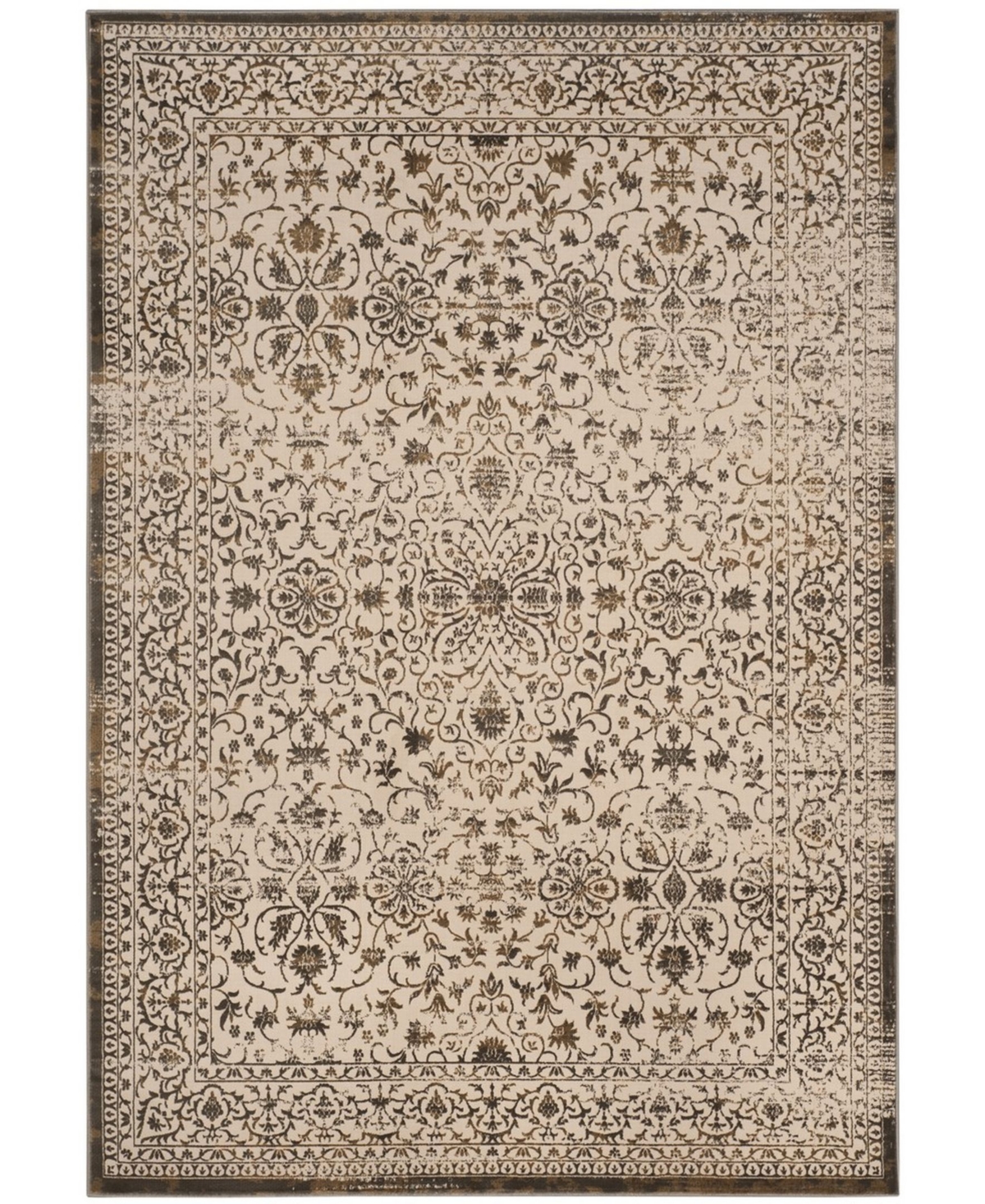Safavieh Brilliance Cream and Bronze 6'7in x 9'2in Area Rug - Cream / Br