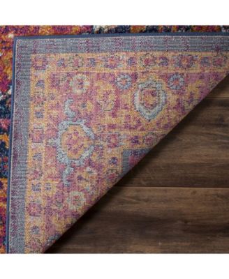 Evoke EVK275 Fuchsia and Orange 5'1" x 7'6" Area Rug