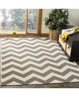 Courtyard CY6244 Gray and Beige 5'3" x 7'7" Outdoor Area Rug