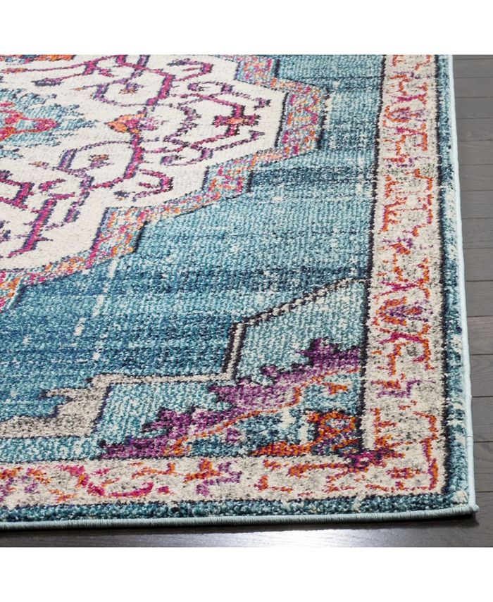 Safavieh Monaco Blue and Multi 5'1" x 7'7" Area Rug Macy's