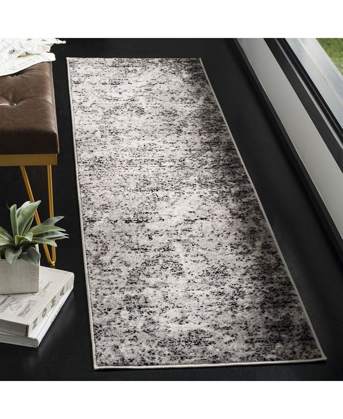 Safavieh Skyler Charcoal and Ivory 2' x 8' Runner Area Rug Macy's