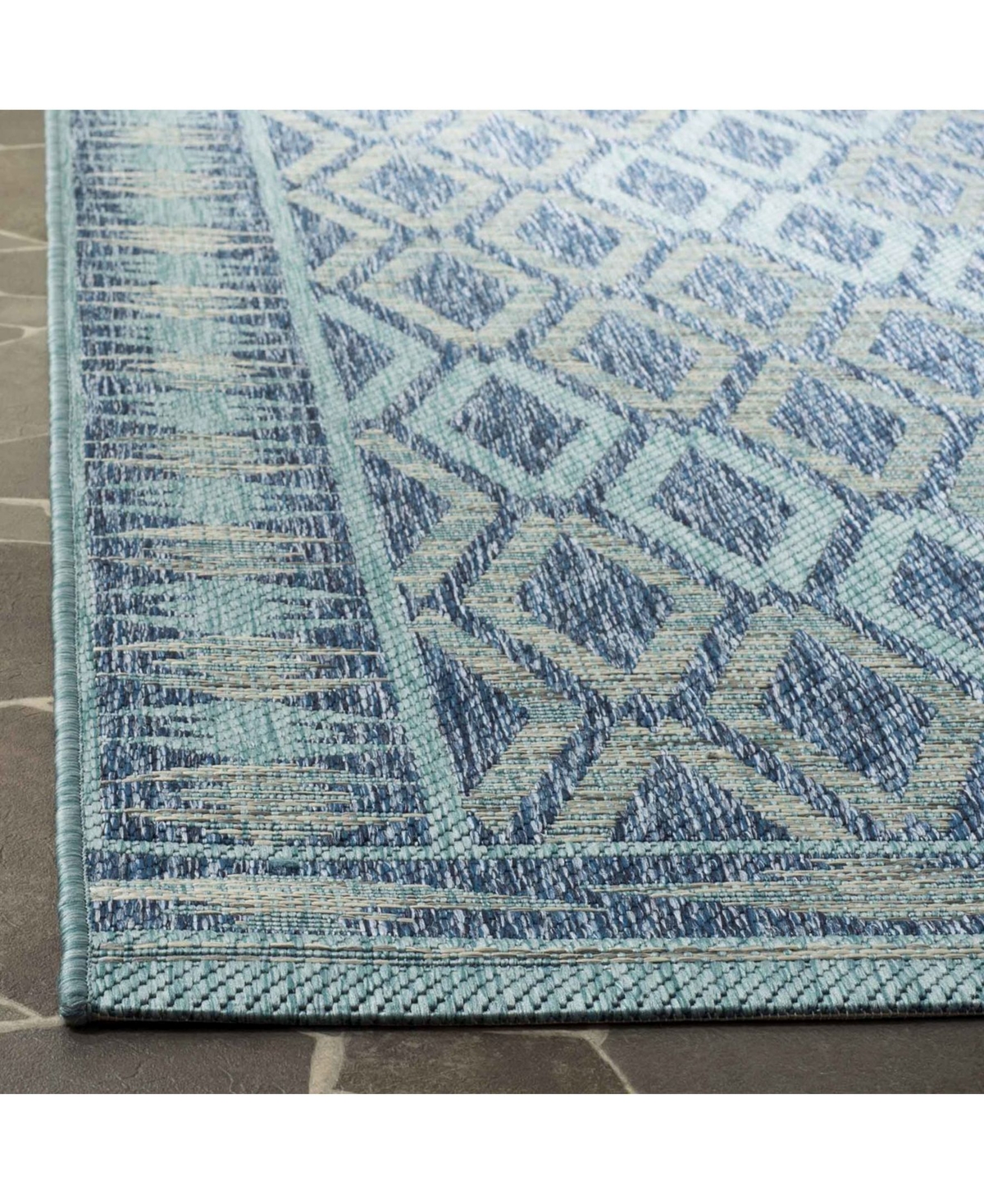 Safavieh Courtyard CY8531and Aqua 5'3