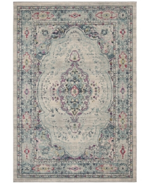 Safavieh Madison Light Gray and Fuchsia 5'3