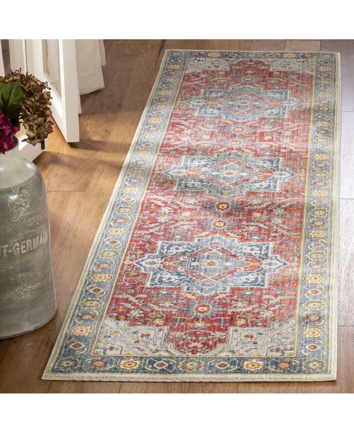 Safavieh Vintage Persian VTP478and Blue Area Rug - Red/blue