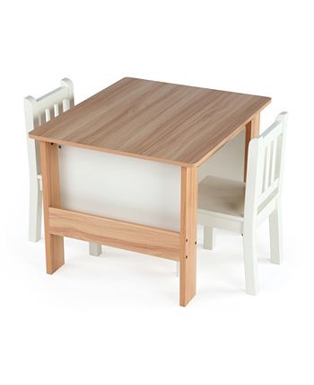 Humble Bee Kids Book Rack Storage Table and 2 Chairs - Macy's