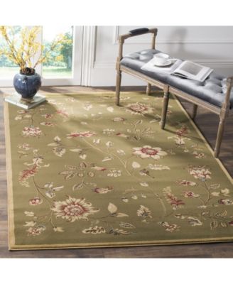 Lyndhurst LNH552 Green and Multi 5'3" x 7'6" Area Rug